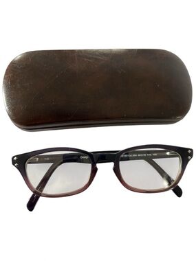 49-19-140 Purple Ombré Reading Glasses with Brown Case VN0100
